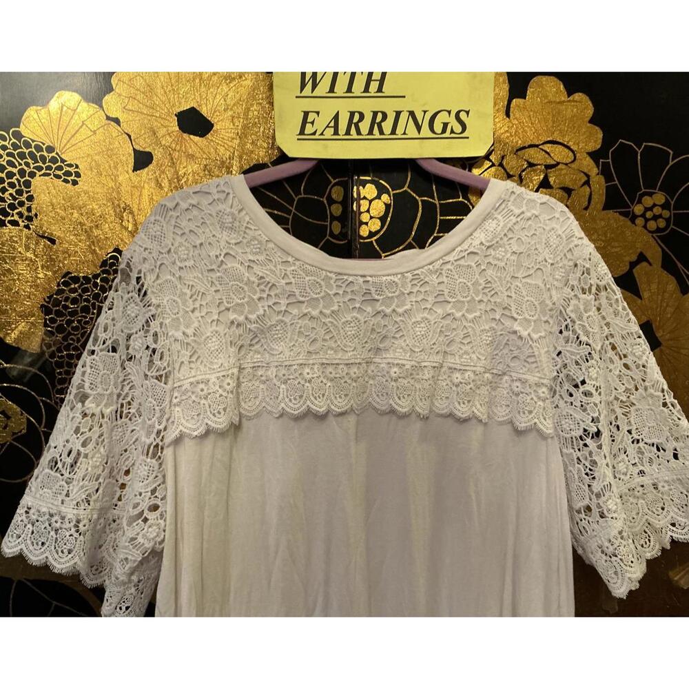 1X Veil Top & Earrings